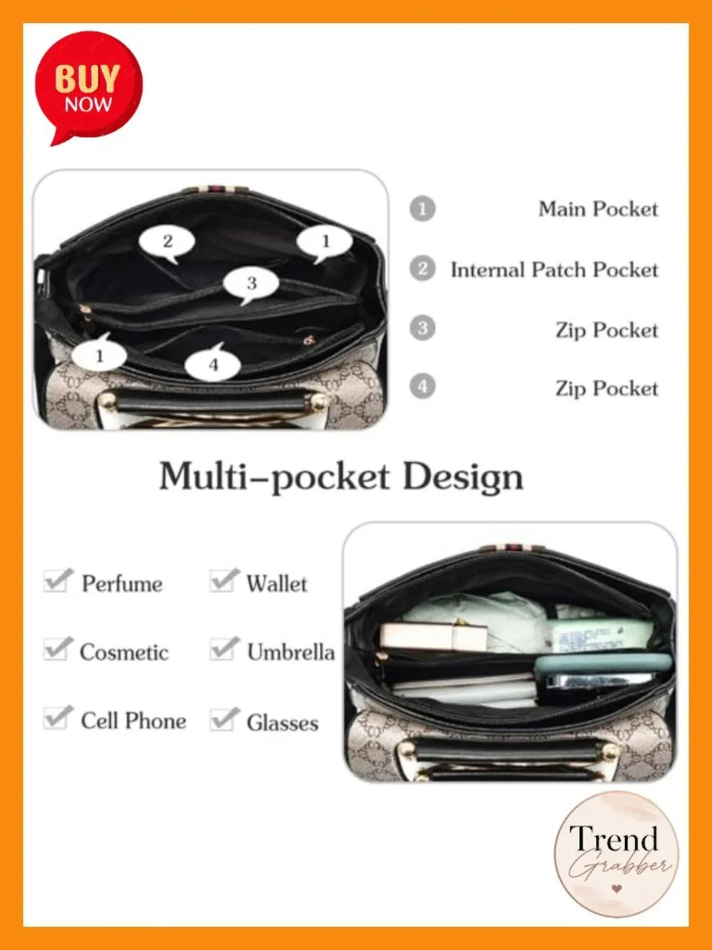 PU Leather Top-Handle Satchel Bag Women Shoulder Crossbody Handbag